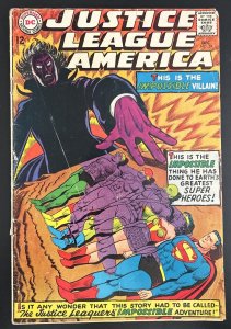 JUSTICE LEAGUE OF AMERICA #59 1967 DC -IMPOSSIBLE VILLAIN- FOX/ SEKOWSKY • VG