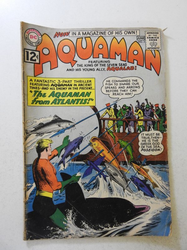 Aquaman #3 (1962) GD/VG Condition moisture stains