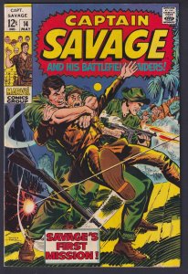 Captain Savage #14 Silver Age VG/FN 5.0 Marvel Comic - May 1969