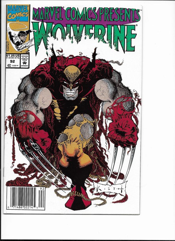 Marvel Comics Presents #92 Newsstand Edition (1991)