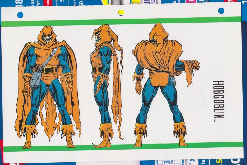 Official Handbook of the Marvel Universe Sheet- Hobgoblin