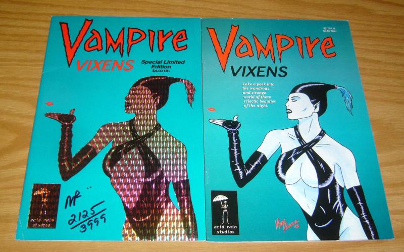 Vampire Vixens #1 VF- one-shot comic + signed special limited edition variant