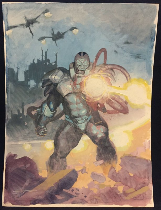 Apocalypse from the X-Men Painted Art Commission - LA Signed art by Esad Ribic 