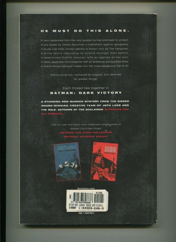 BATMAN: DARK VICTORY (9.2) 2001 - Old Logo 2nd Print