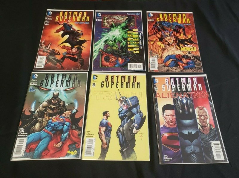 BATMAN/SUPERMAN 28PC (VF/NM) BAGGED & BOARDED, RED HOOD STRIKES, TRUTH 2013-16
