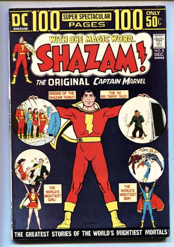 SHAZAM #8-comic book Reprints Marvel Family #1-Black Adam VF-