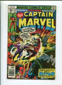 CAPTAIN MARVEL #54 (6.0) BIG BANG THEORY!! 1978