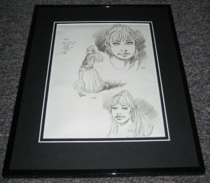 Andy Kubert 2001 Rose Origins Framed Sketch Official Reproduction