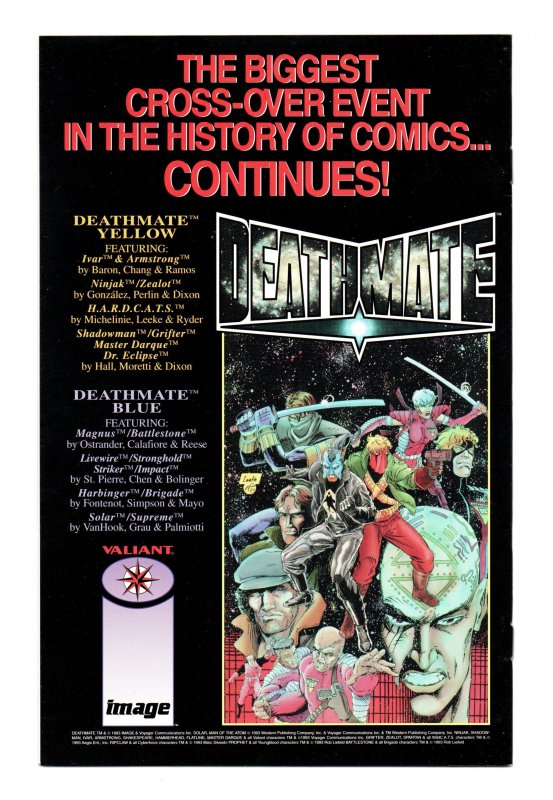 DEATHMATE #01 PROLOGUE (1993) JIM LEE & BOB LAYTON SR.  | SILVER FOIL ENHANCED