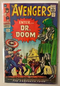 Avengers #25 Marvel 1st Series (2.0 GD) Dr. Doom water damage (1966)