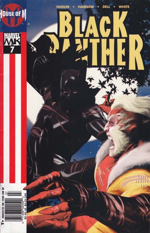 Black Panther (Vol. 3) #7 (Newsstand) FN ; Marvel | House of M Kaare Andrews