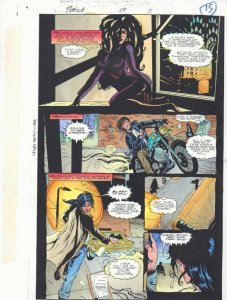 Morbius: The Living Vampire #28 p.11 / 15 Color Guide Art Martine by John Kalisz