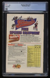 Uncanny X-Men #211 CGC NM/M 9.8 Newsstand Variant