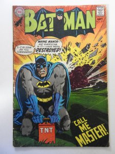 Batman #215  (1969) GD+ Condition! Moisture damage, rusty top staple