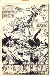 Planet of the Apes #118 Marvel UK Issue - Ka-Zar Splash - art by Jeff Aclin