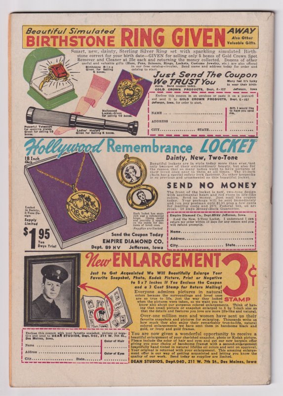 Blue Circle Comics #4 (1945) Golden age!