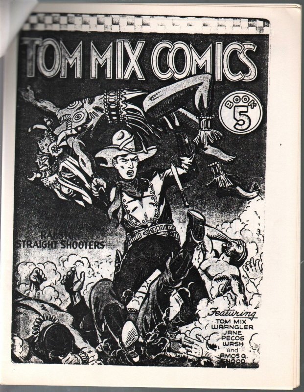 Tom Mix Fan Club Nostalgia Special #9 1989-rerints Tom Mix #5 comic book-FN