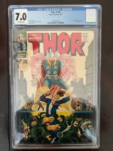 Thor #138 (1967) - CGC 7.0! Iconic Cover!