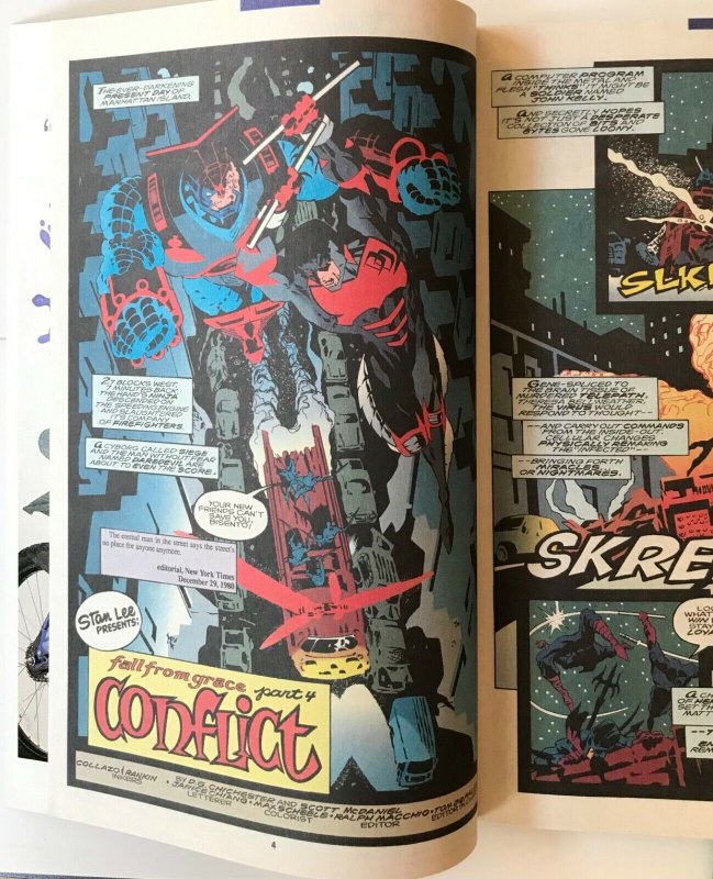 DAREDEVIL Comic Issue 323  — 1993 Marvel Universe - Fall From Grace Pt 4 - Venom