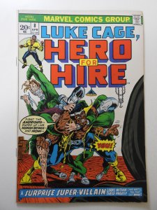 Hero for Hire #8 (1973) VG- moisture wrinkle, centerfold detached top staple