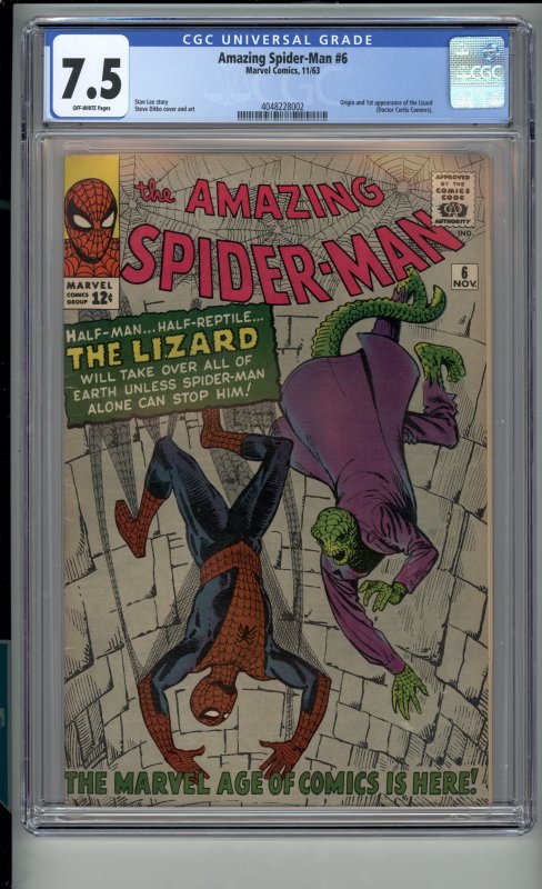 The Amazing Spider-Man #6 (1964) CGC 7.5