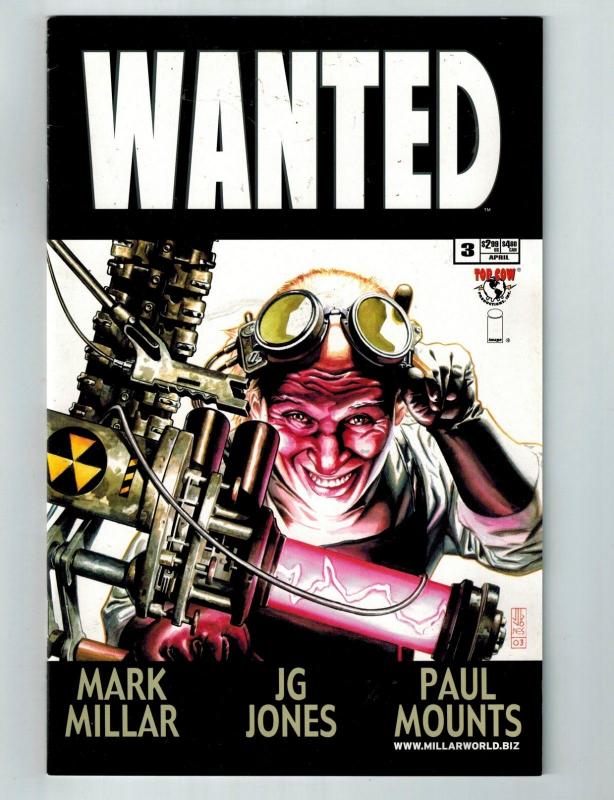 Wanted # 3 VF Image Top Cow Comic Book 1st Print Mark Millar J.G. Jones S95