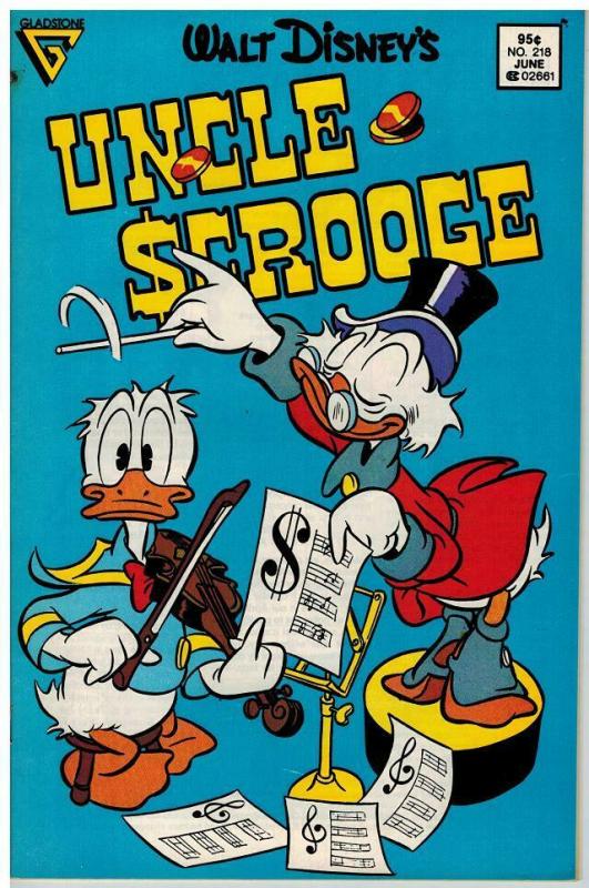 UNCLE SCROOGE 218 F-VF June 1987 COMICS BOOK