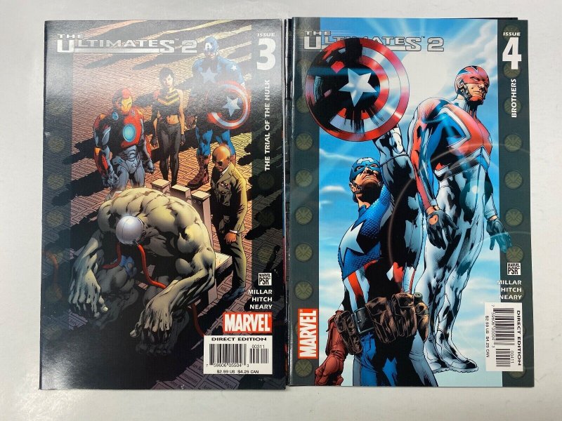 4 Ultimates 2 MARVEL comic books #1 2 3 4 94 KM7