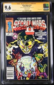 Secret Wars II (1985) # 3 (CGC 9.6 SS) Signed Al Milgrom * Jim Shooter * CPV