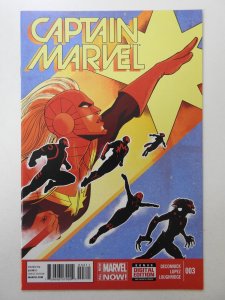 Captain Marvel #3 David Lopez Variant (2014) Beautiful NM Condition!