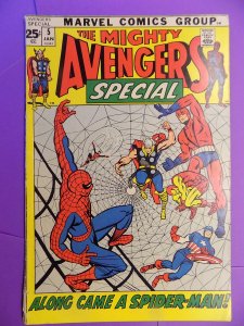 AVENGERS SPECIAL # 5 KIRBY SPIDER-MAN SOME WEAR BOTTOM SPINE SOLID PAGES