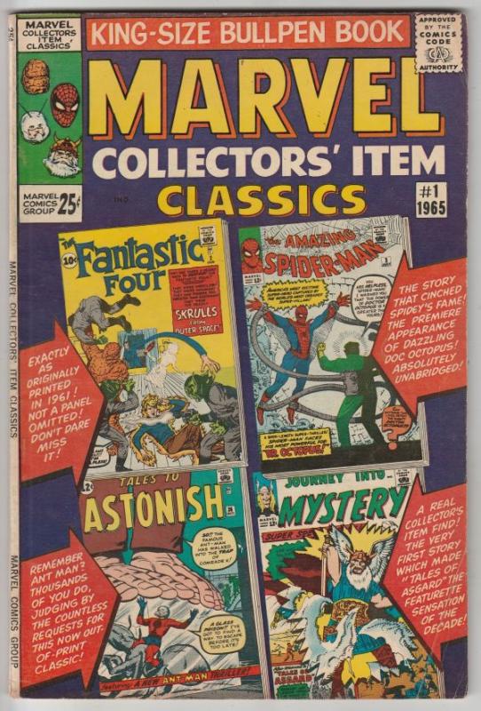 Marvel Collectors' Item #1 (Jan-65) FN/VF Mid-High-Grade Fantastic Four, Mr. ...