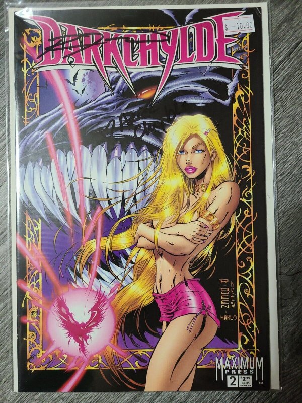 Signed Darkchylde #2 Randy Queen Variant Maximum Press 1996 Ariel 