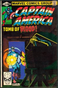 Captain America 253 FN 6.0 3rd Union Jack Marvel 1981