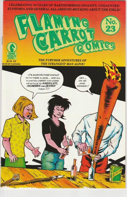 5 Flaming Carrot Comics Dark Horse Comic Books # 2 18 21 22 23 Bob Burden WM5