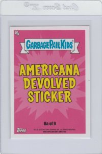 Garbage Pail Kids Croz Nut 6a GPK 2016 American As Apple Pie In Your Face