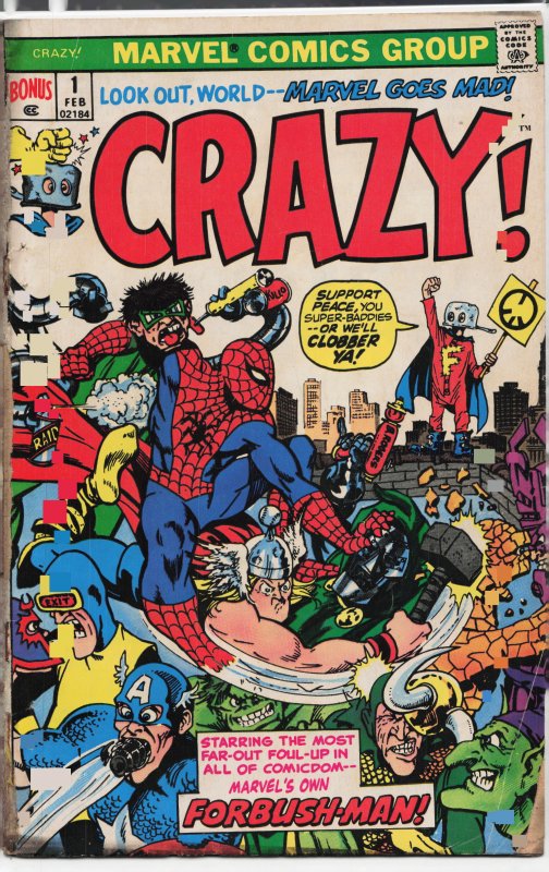 Crazy #1 (1973) Forbush-Man