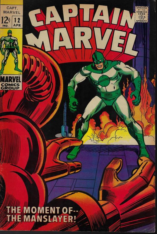 Captain Marvel #12 (Marvel, 1969) F+/VF-