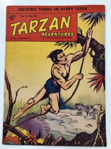 TARZAN ADVENTURES V 8#49  (1959)  B&W daily strip reprints FINE Moorcock, Maxon