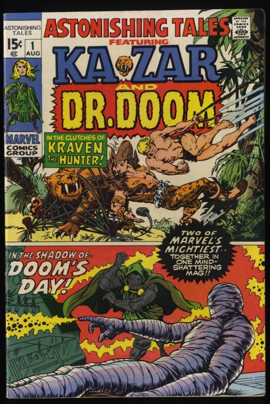 Astonishing Tales #1 VF- 7.5 Ka-Zar Doctor Doom!