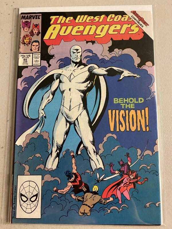 Avengers West Coast #45 direct 7.5 (1989)