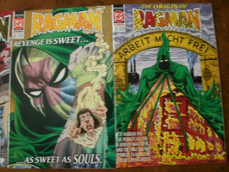 3 DC Comic Book: RAGMAN #1 #2 #3 (1st Issue & Origin)