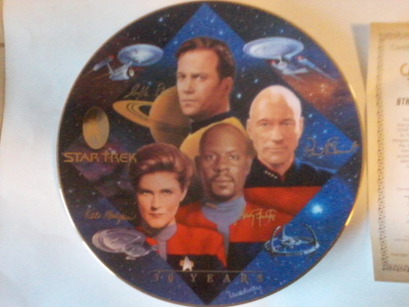 Star Trek Captains Tribute Com. Plate