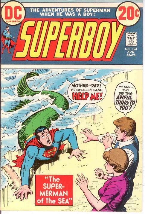 SUPERBOY 194 VF+   April 1973 COMICS BOOK