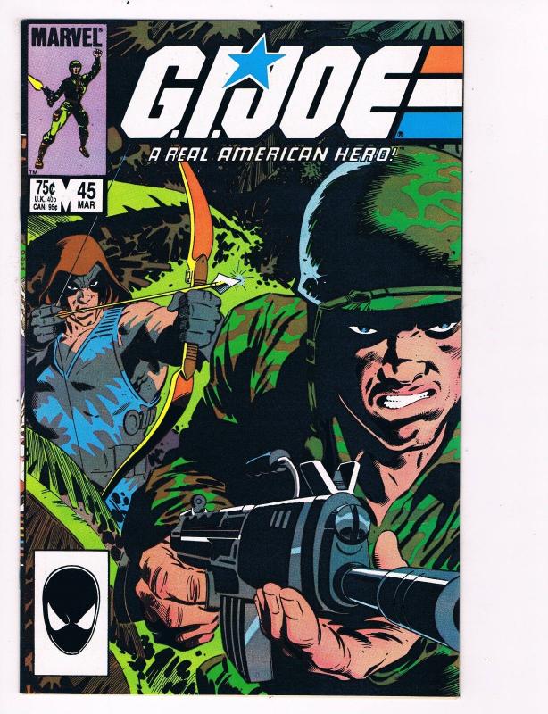 G.I. Joe # 45 Marvel Comic Books Awesome Issue Snake Eyes Destro Cobra WOW!! S26