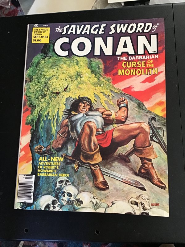 The Savage Sword of Conan #33 (1978) Pablo Marcus art! Solomon Kane story! VF/NM