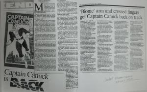 CAPTAIN CANUCK PROMOTIONAL/PRESS KIT! Comics! Ad rates! Signed stuff!Rich Comely