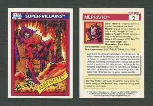 1990 Marvel Comics Card  #78 (Mephisto)   NM