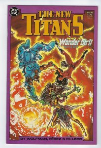 The New Teen Titans #54 (1989) Who is Wonder Girl Conclusion 5 of 5 NM-