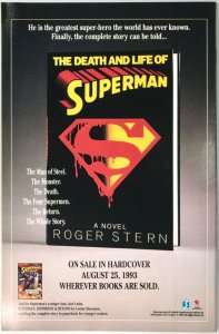 SUPERMAN THE MAN OF STEEL Comic Issue 26 -  1993 DC Universe — Flat Rate Ship